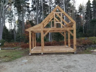 Tiny House Post and Beam Kit Assembled